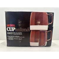 VINTAGE *NEW* 1970's CUPanions By Thermos Set of 4 8oz Cups in Yellow/Tan