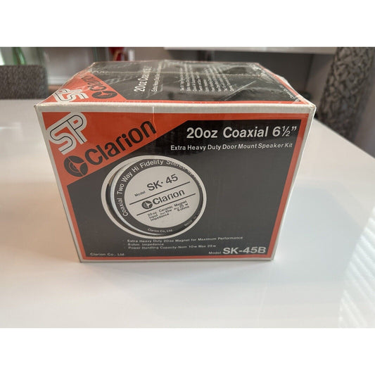 VINTAGE *NEW* Clarion SK-45B 20oz Coaxial 6.5 Door Mount Speaker Kit