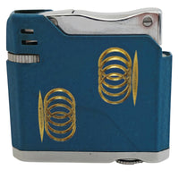 VINTAGE *NEW* 1950's Minuet Blue & Gold Lighter Made in Japan