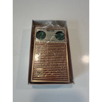 VINTAGE *NEW* 1970's Four Star FS-701 Solid State Radio in Red w/ Clear Case