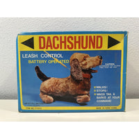 VINTAGE *NEW* Dachshund Leashed Walking Barking Collared Dog