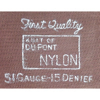 VINTAGE *NEW* 1960's DuPont 51 Gauge 15 Denier Pantyhose w/Black Seam Size 11
