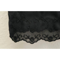 VINTAGE *NEW* 1960's Kayser Women's Black w/Lace Trim Slip Dress Size XS USA