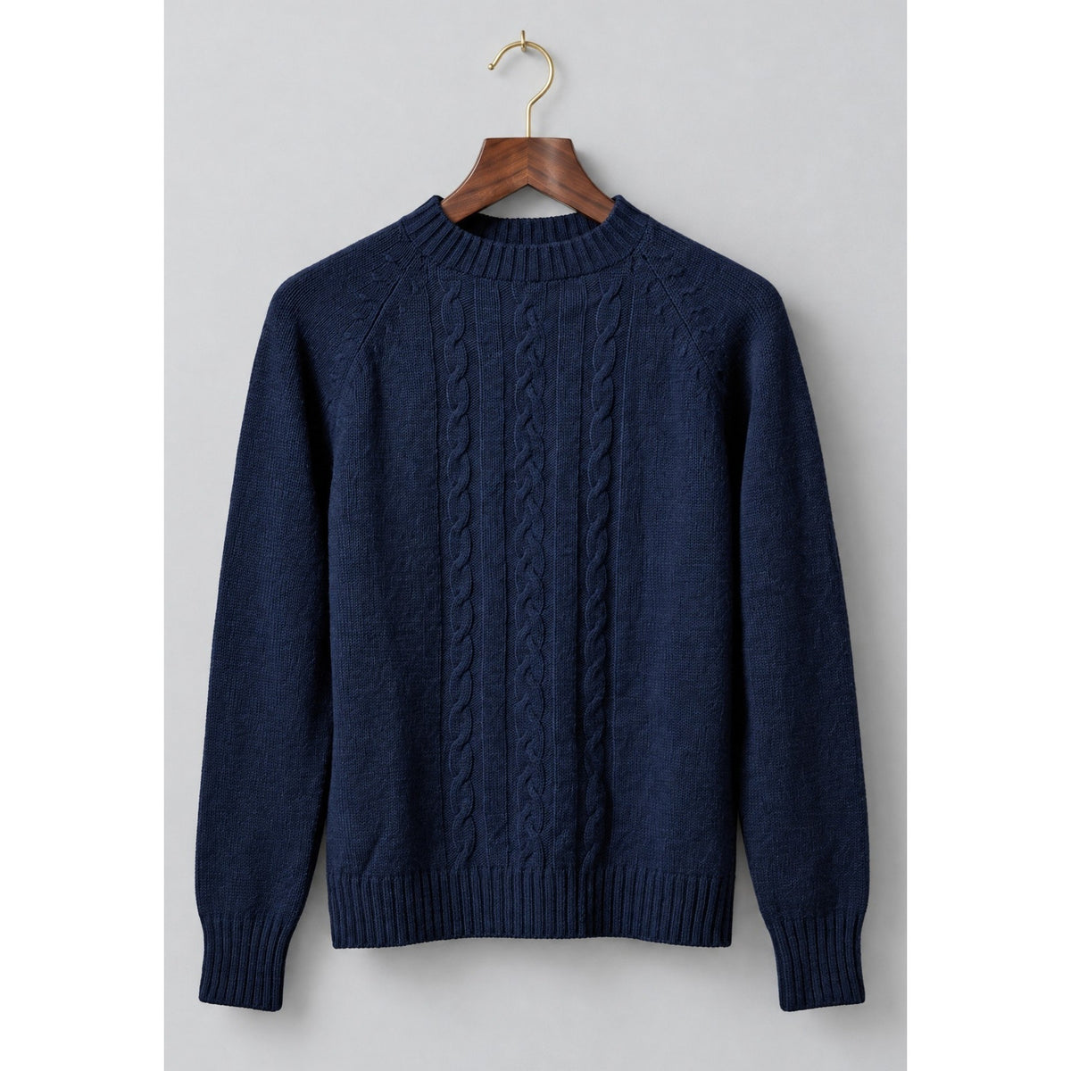 VINTAGE *NEW* 1960's Women's Navy Hand Loomed 100% Virgin Wool Sweater Size 40