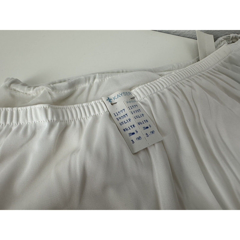 VINTAGE *NEW* Kayser Women's Slip/Petticoat Small White Nylon Set=4