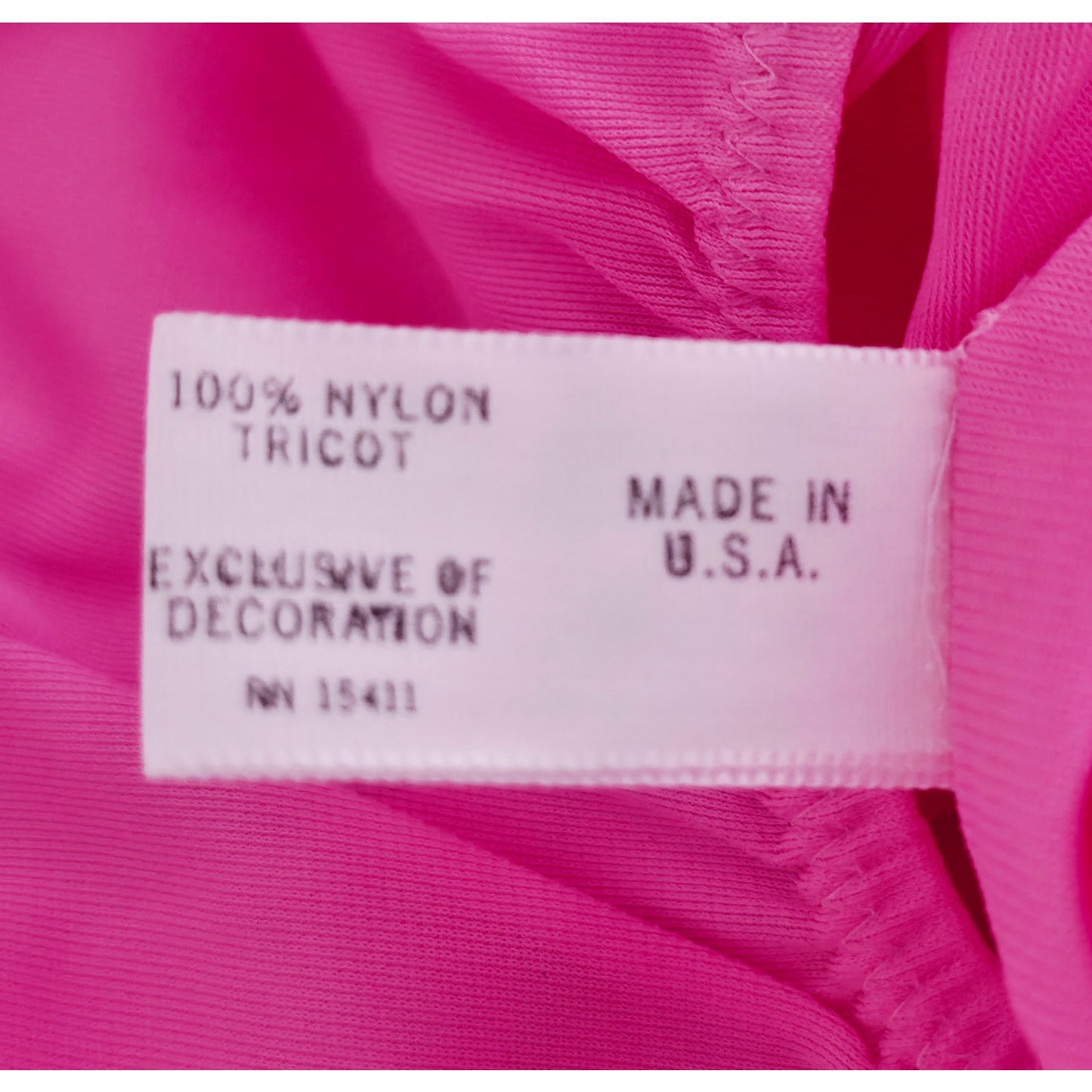 VINTAGE *NEW* 1970's Movie Star Women's Hot Pink Bodysuit Size M 14/16