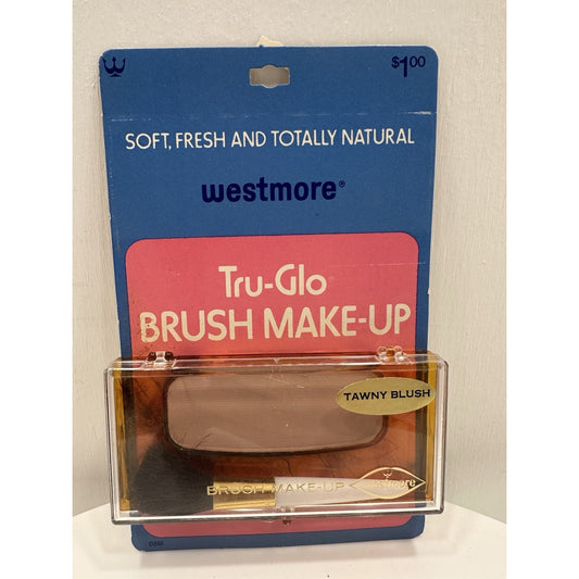 VINTAGE *NEW* 1970's House of Westmore Tru-Glo Tawny Blush Make Up