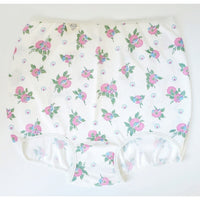 VINTAGE *NEW* 1960's Women's White Flower Print Panties Underwear Size 6 (M) USA