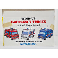VINTAGE *NEW* 1960's Police Emergency Truck Mercedes Van w/Real Siren Sound 40