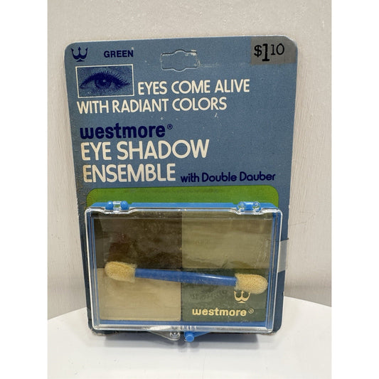 VINTAGE *NEW* 1970's House of Westmore 4-Eye Shadow Green Ensemble