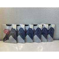 VINTAGE *NEW* Opaque 100% Nylon Panty Hose-Black/Small 4'10-5'2 - 6 pair