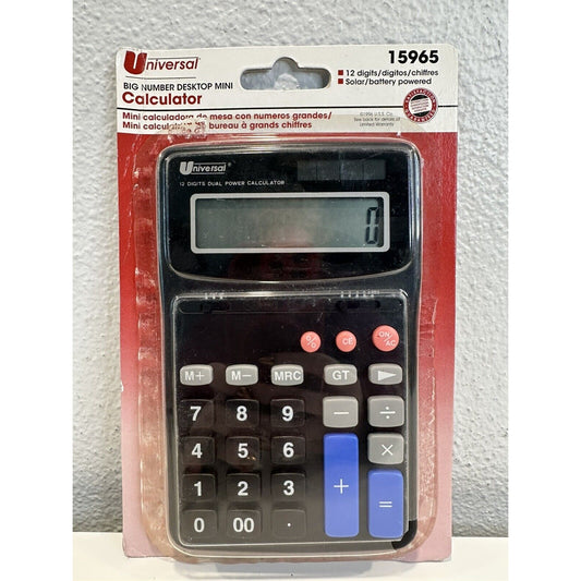 VINTAGE *NEW* Universal 12-Digit 15965 Calculator