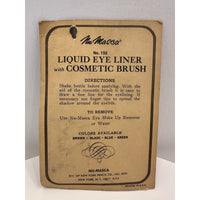 VINTAGE *NEW* 1970's Nu-Masca Liquid Eye Liner w/Brush in White