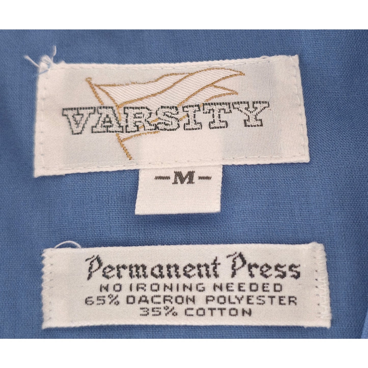 VINTAGE *NEW* 1970's Women's Blue Scrubs | Top & Pants | Kimono with Pink Belt Size M