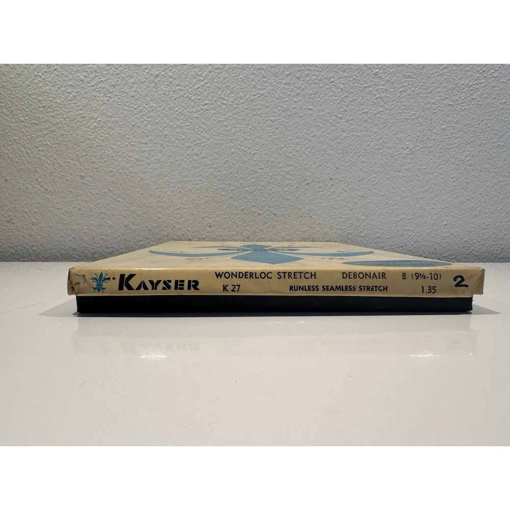 VINTAGE *NEW* Kayser Hosiery-Wonderloc Stretch-Debonair-Seamless-Sz9.5-10 B X 2