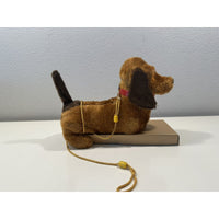 VINTAGE *NEW* Dachshund Leashed Walking Barking Collared Dog