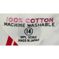VINTAGE *NEW* 1960's Red & White Striped Waist Tie Romper Size 14 Japan