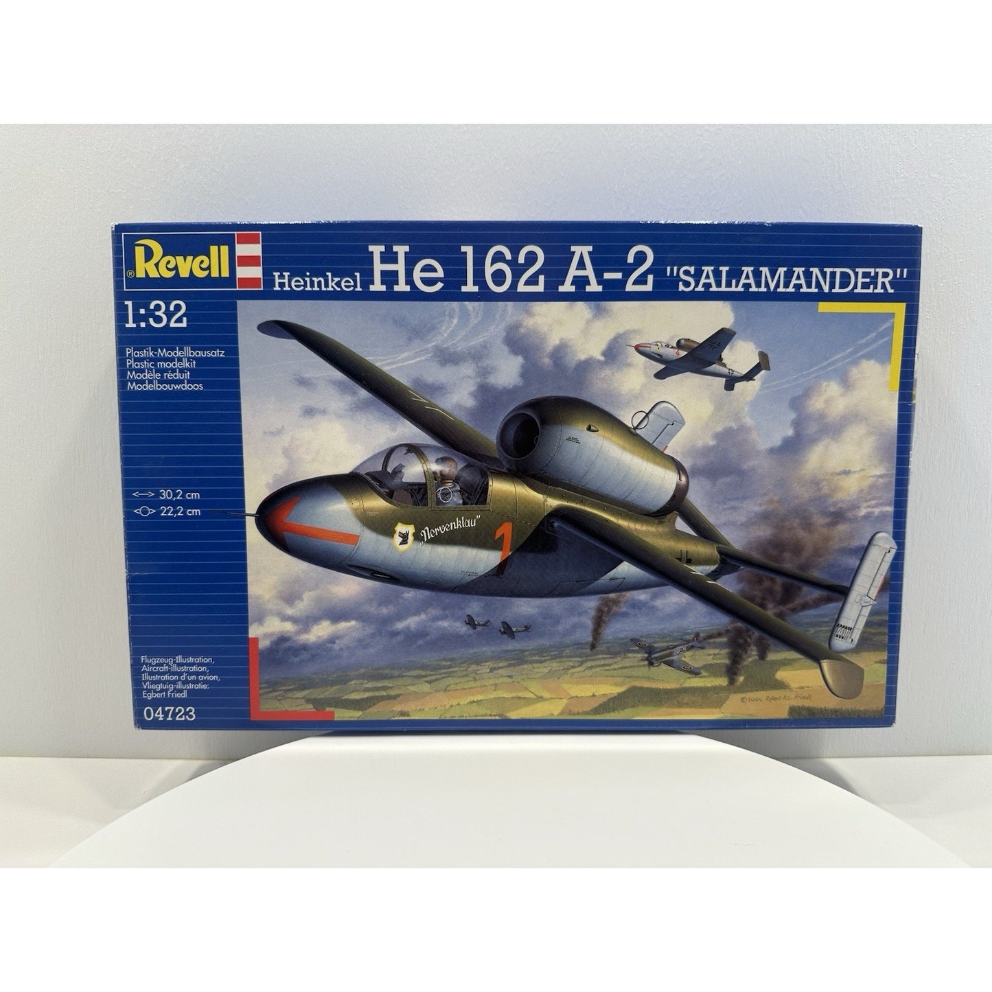 VINTAGE 2004 Revell 04723, (Heinkel) He 162 A-2 "Salamander", 1:32 Scale Model Kit
