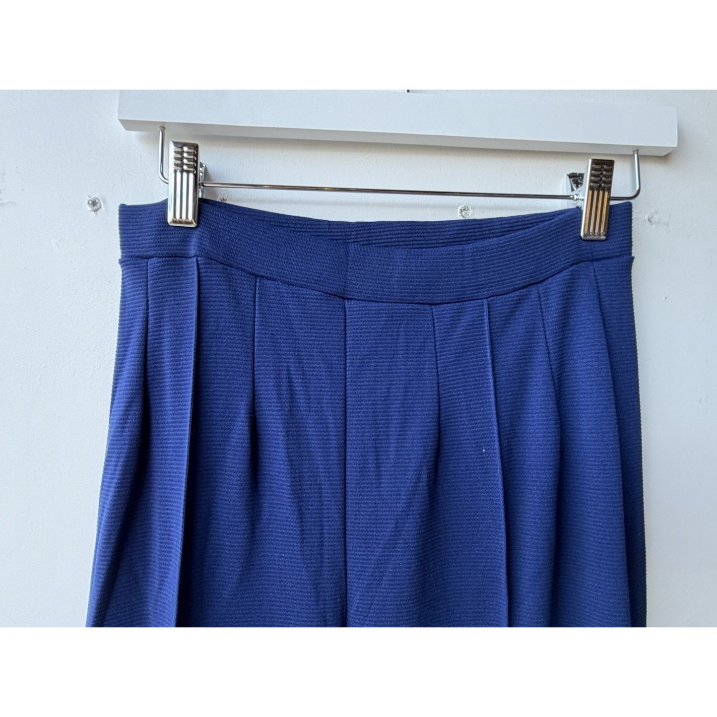VINTAGE *NEW* 1960's Women's Navy Blue Stretch Double Knit Nylon Pants Size 12