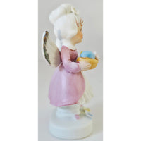 VINTAGE *NEW* 1960's April Girl Birthday Angel Figurine Porcelain 4MA-112