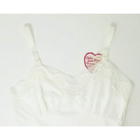 VINTAGE *NEW* 1960's Citation Women's White with Lace Trim Slip Dress Size 34