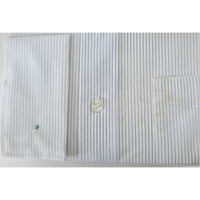 VINTAGE *NEW* 1960's Men's Sinclare White Striped Shirt 100% Nylon Size 15-32