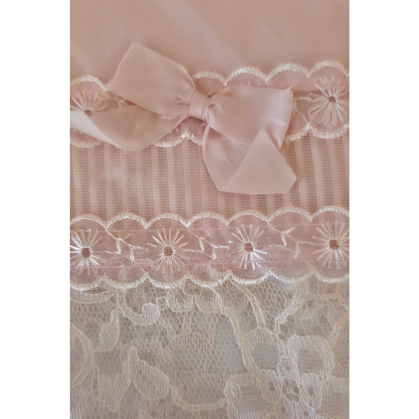 VINTAGE *NEW* 1960's Women's Light Pink with Lace Trim Slip | Skirt Size L