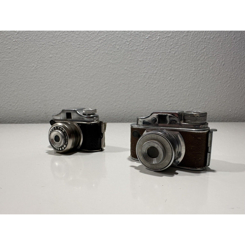 VINTAGE *NEW* 1970's Set of Micro Miniature Metal Working Cameras Japan