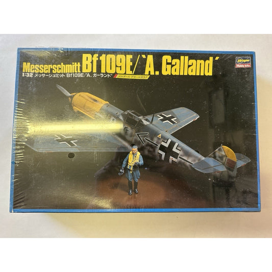 VINTAGE *NEW* Hasegawa Messerschmitt Bf109E A.Galland 51535 1/32 Model Kit