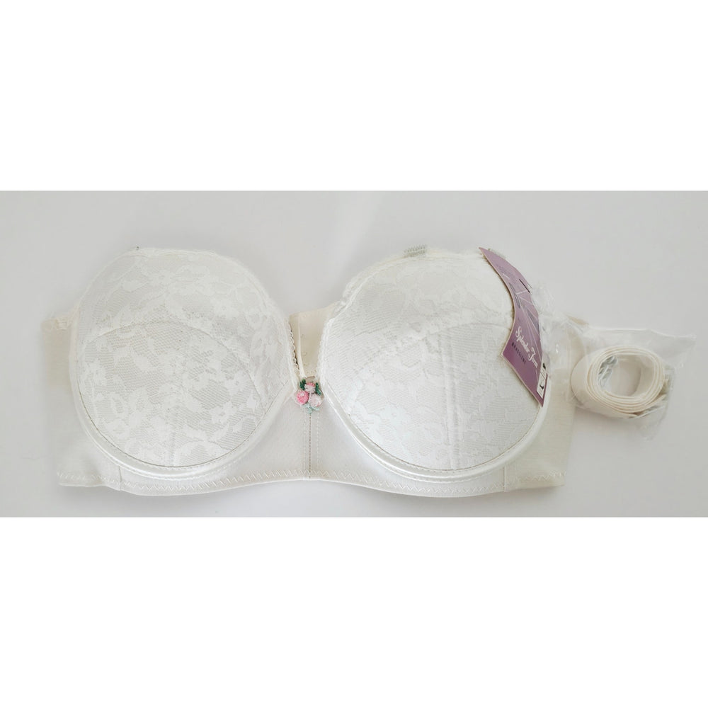 VINTAGE *NEW* 1960's Splendor Form Women's White Strapless 6-Way Bra Sz 36B 3-pk