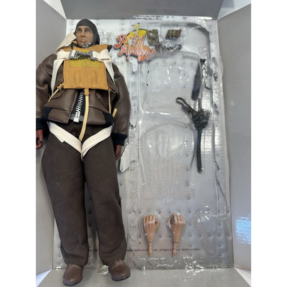 VINTAGE Ultimate Soldier WW2 P-51 Fighter Pilot Action Figure