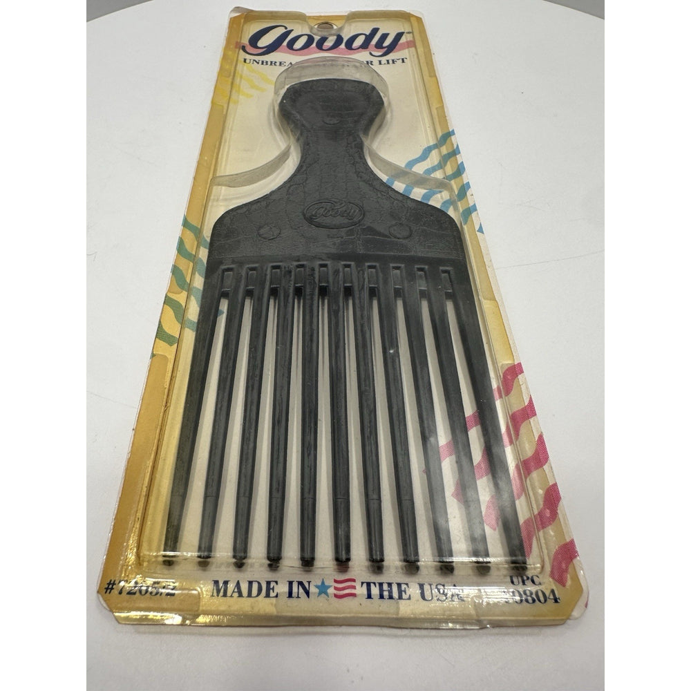 Goody Rack Comb VINTAGE *NEW* 1980's Goody # 10804 Unbreakable Hair Lift Comb in Black ...