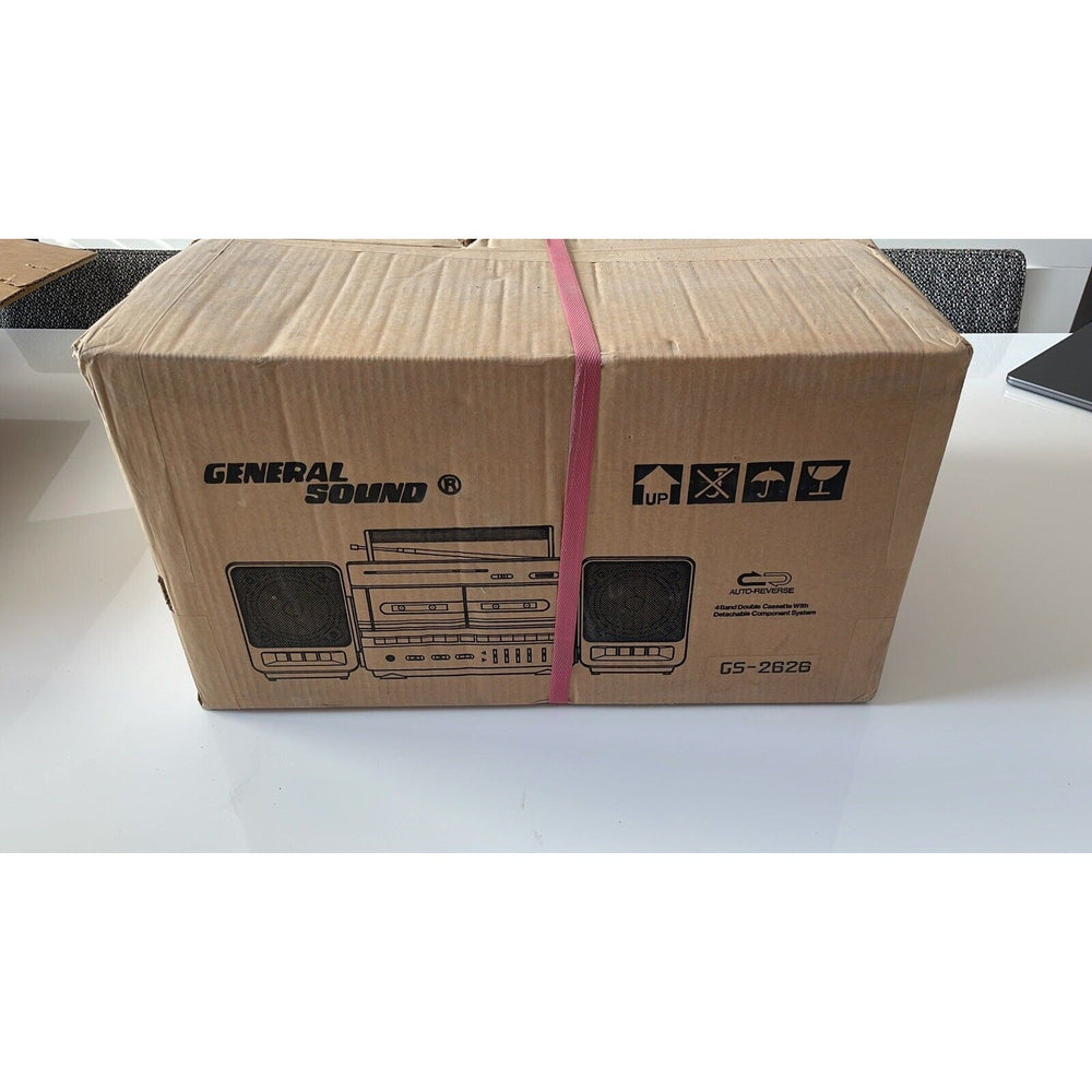 VINTAGE *NEW* 1980's General Sound # GS-2626 4-Band Dual Cassette Boombox