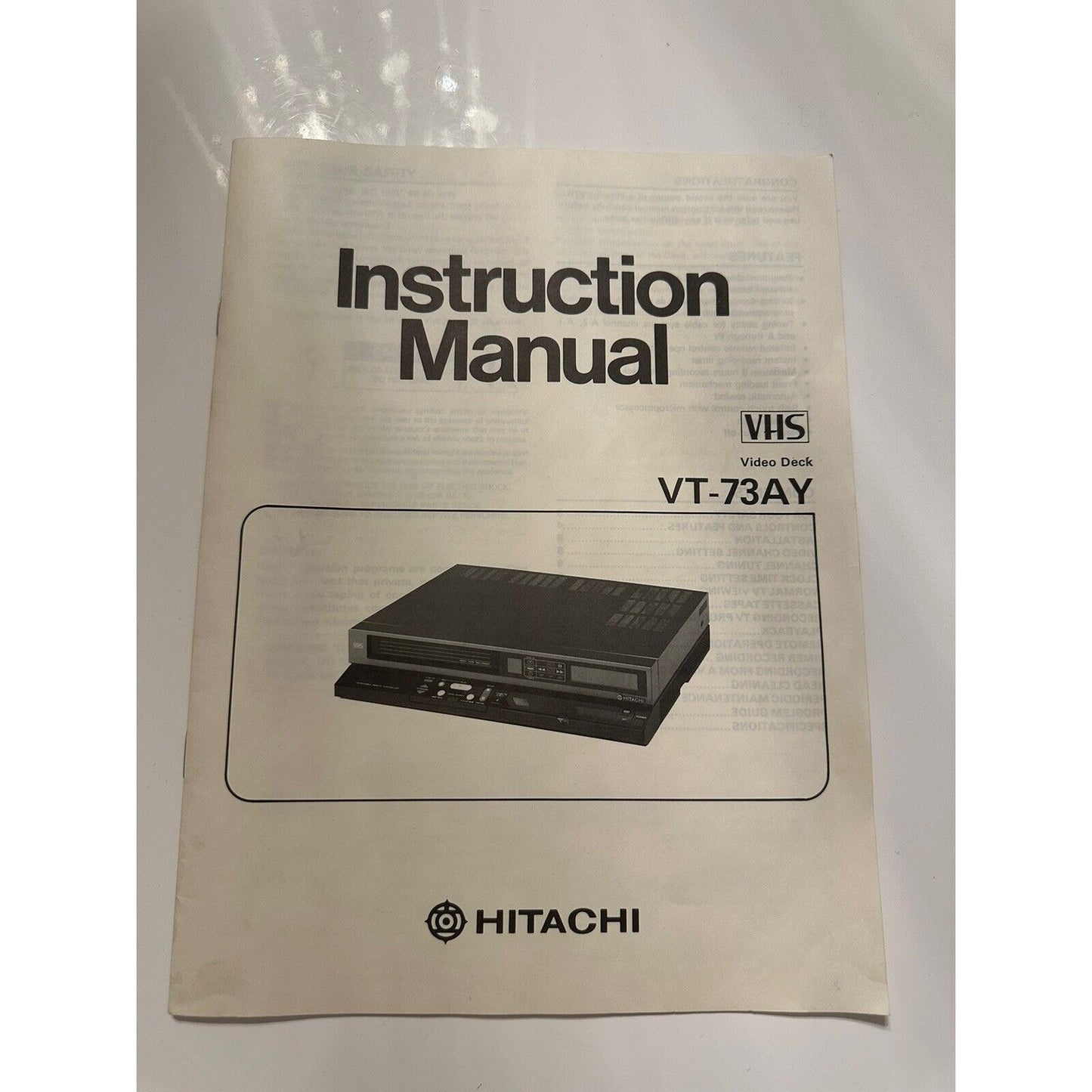 VINTAGE *NEW* 1980's Hitachi VT-73AY Adjustomatic VCR Video Deck