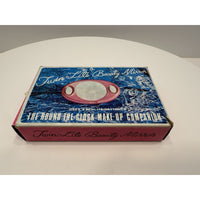VINTAGE *NEW* 1960's Twin-Lite Beauty Lighted Hand Makeup Mirror - Blue