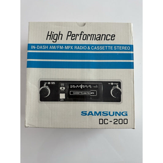 VINTAGE *NEW* Samsung DC-200 IN-DASH AM/FM MPS Cassette Car Stereo