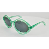 VINTAGE *NEW* 1970's Solarex Green Frame Gray Lens Sunglasses USA