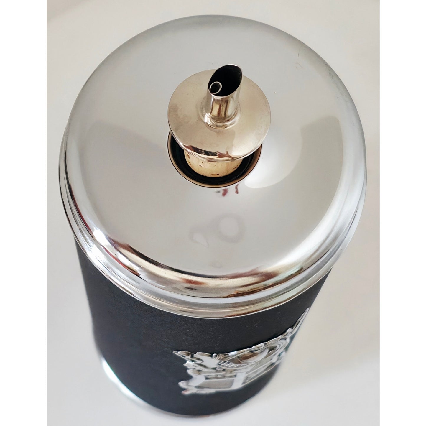 VINTAGE *NEW* 1960's Music Box Decanter Black - Plays "How Dry I am"  Japan