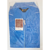 VINTAGE *NEW* 1970's Caribu Men's Blue Nylon All Weather Zip Hood Jacket Size L