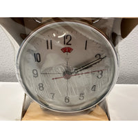 VINTAGE *NEW* 1970's Prestige Keywound Metal Alarm Clock - Blue