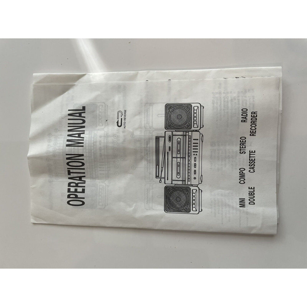 VINTAGE *NEW* 1980's General Sound # GS-2626 4-Band Dual Cassette Boombox