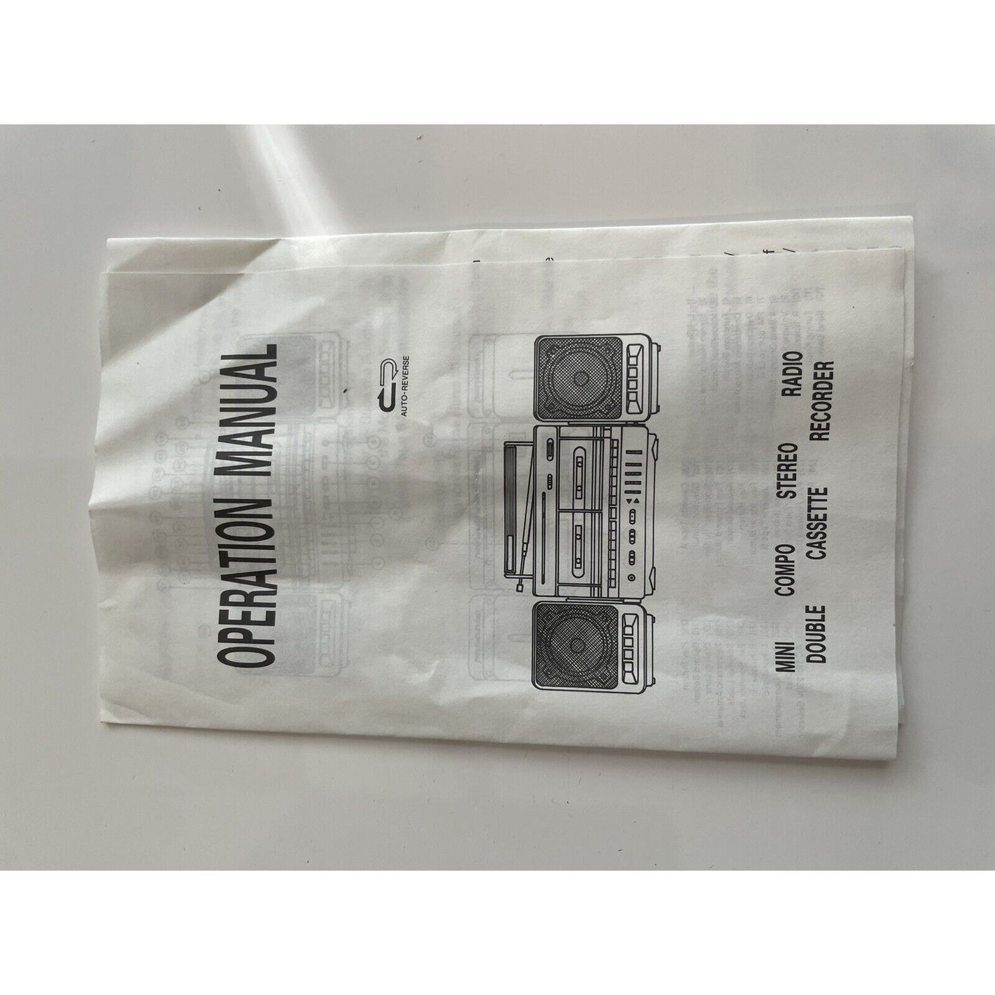 VINTAGE *NEW* 1980's General Sound # GS-2626 4-Band Dual Cassette Boombox