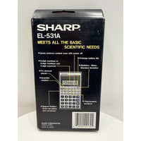 VINTAGE *NEW* Sharp EL-531A with Textbook Scientific Calculator
