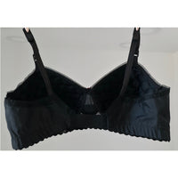 VINTAGE *NEW* 1960's KODEL Women's Black Padded Bullet Bra w/Flower Size 36 B