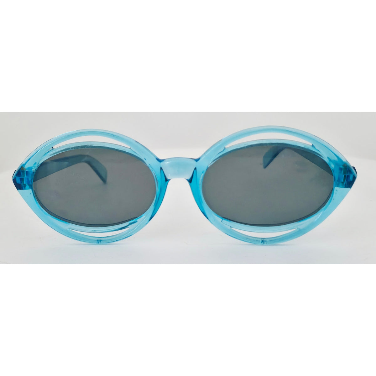 VINTAGE *NEW* 1970's Solarex Blue Frame with Gray Lens Sunglasses USA