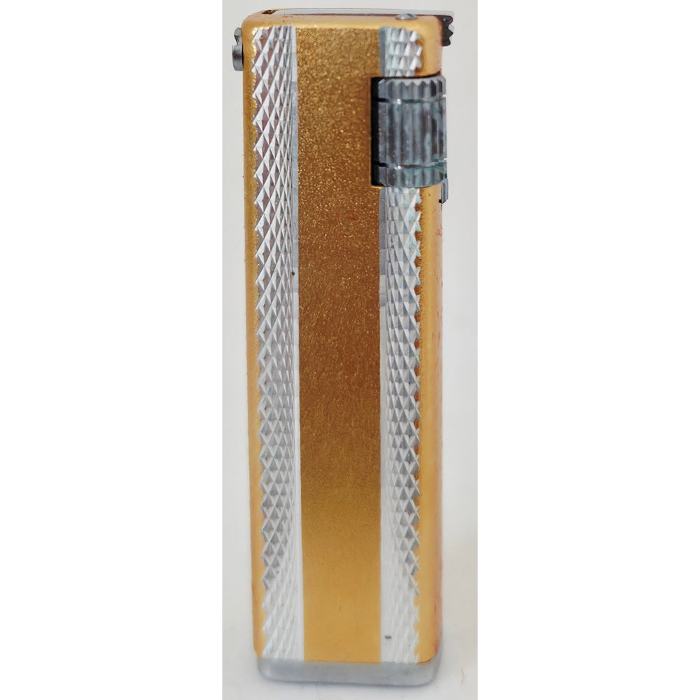 VINTAGE *NEW* 1950's Kron Imperial Yellow and Silver Lighter Japan