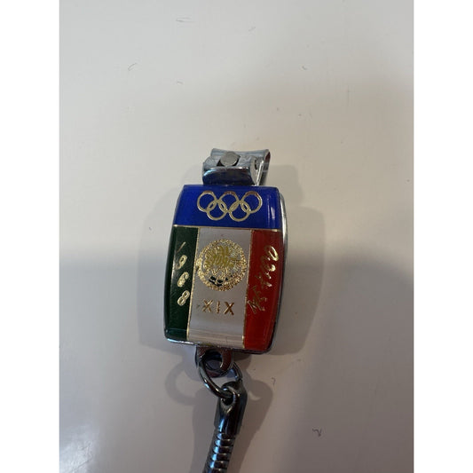VINTAGE *NEW* 1968 Olympiada Mexico Olympics Nail Manicure Clippers Key Chain