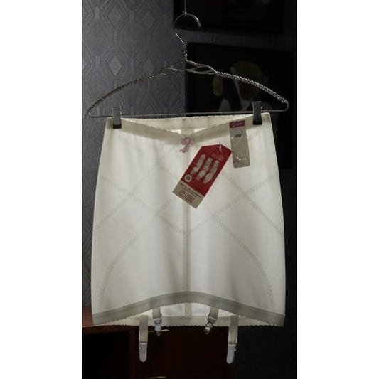 VINTAGE *NEW* 1960's Cupid Women's White Girdle with Garters | Shapewear Size L