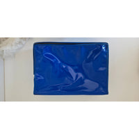 VINTAGE *PRISTINE * 1970's Vinyl Carrying Case Blue