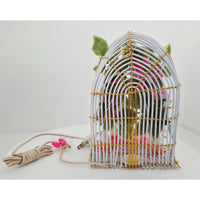 VINTAGE Needs Lovin' Electrified Nativity Set with Candles and Flowers